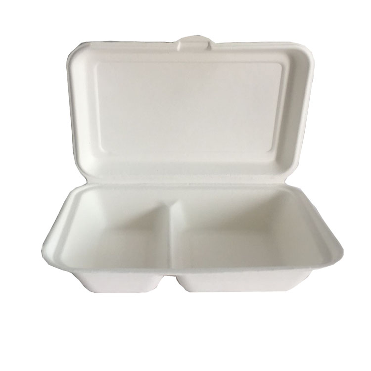 Sugarcane bagasse tableware biodegradable food container disposable box