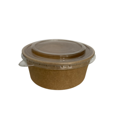 disposable kraft salad bowl with lids