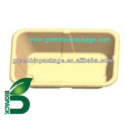 eco-friendly biodegradable Bamboo Pulp tray