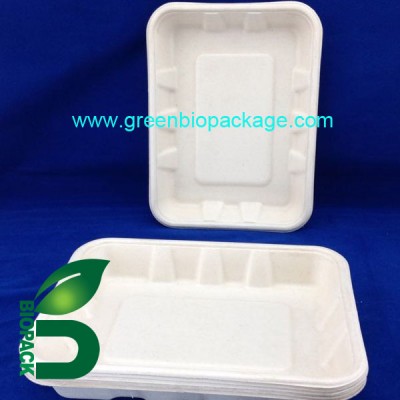 High quality recycled bamboo pulp food tray